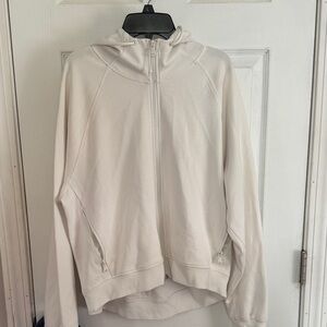 Old Navy Active White Fleece Hoodie